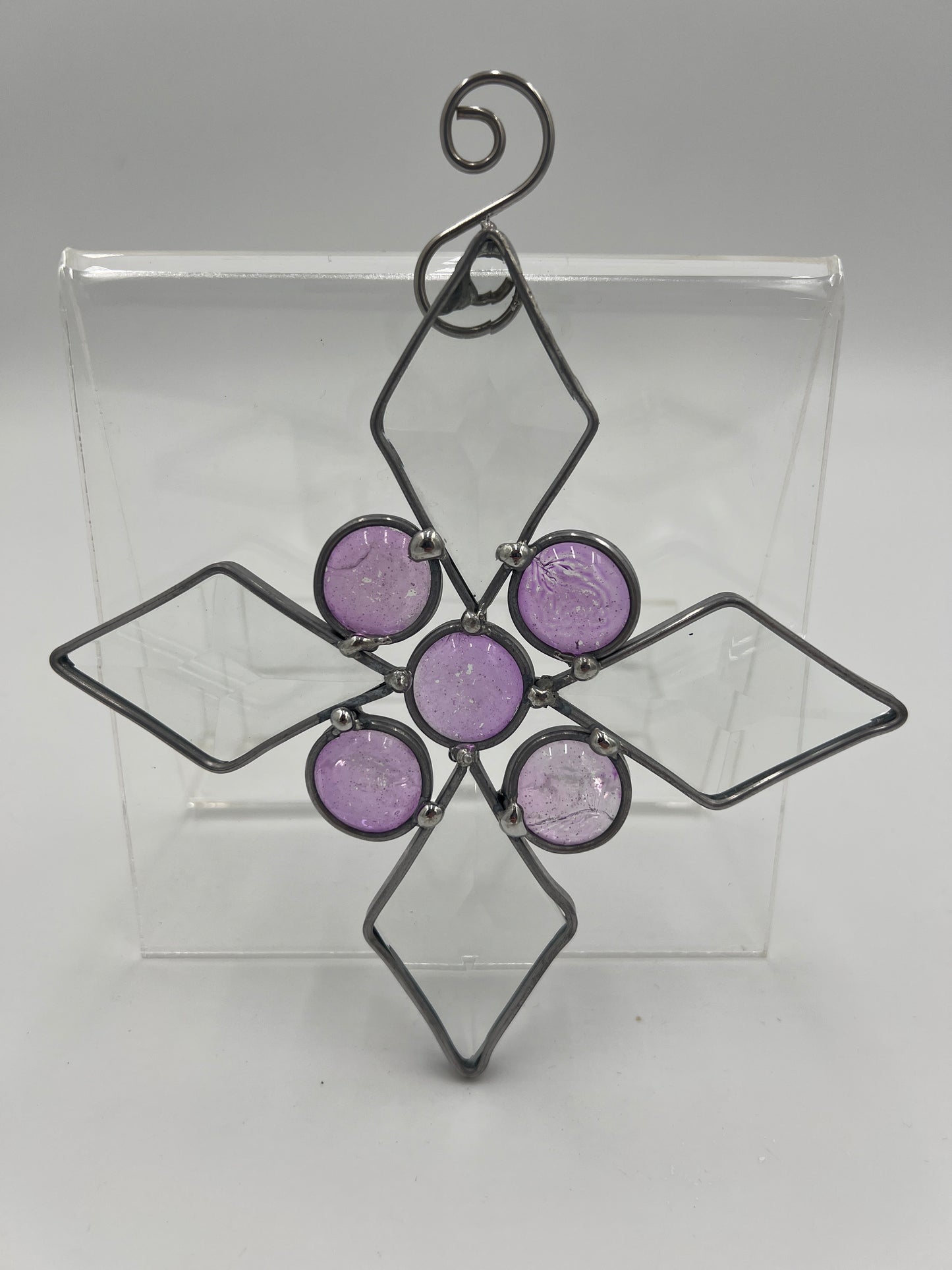 Purple Beveled Star