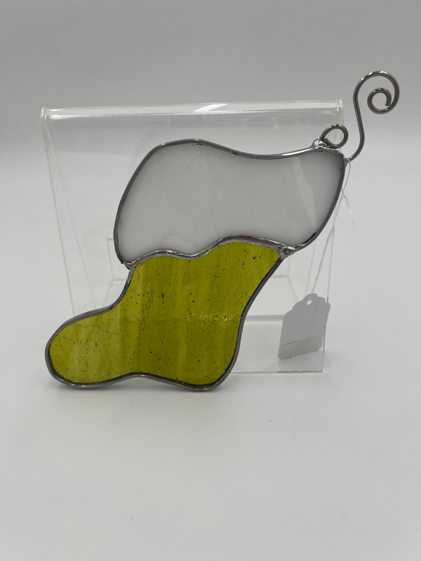 Yellow Stocking Suncatcher/Ornament