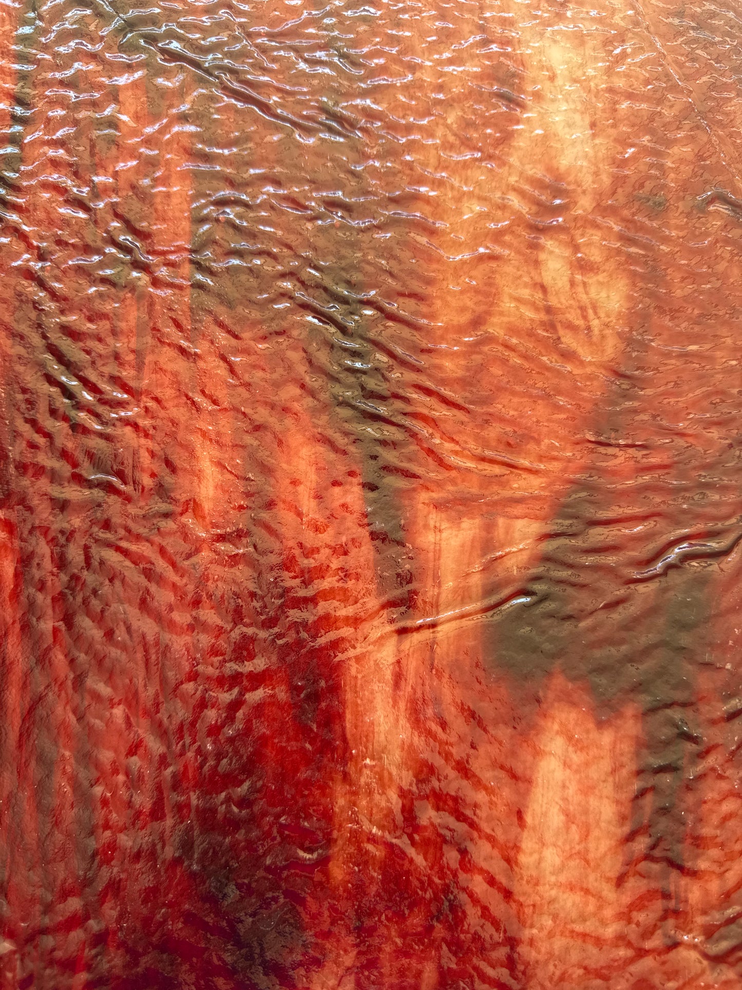 Ruby, Copper, White Ripple Stipple - Youghiogheny