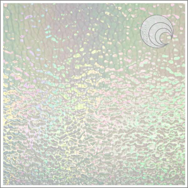 Clear Iridescent Hammered - 96 COE - Oceanside