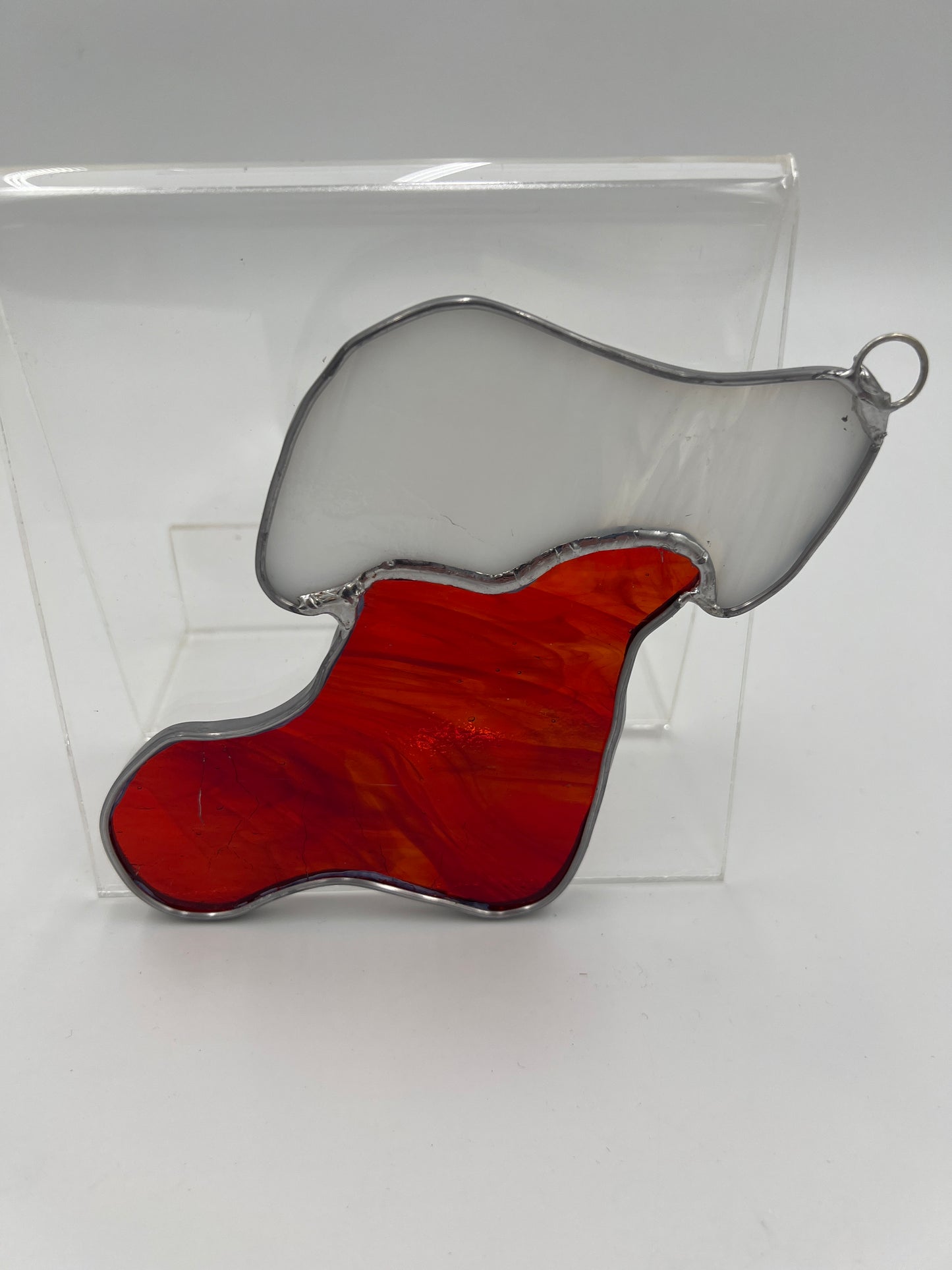 Red Stocking Suncatcher/Ornament