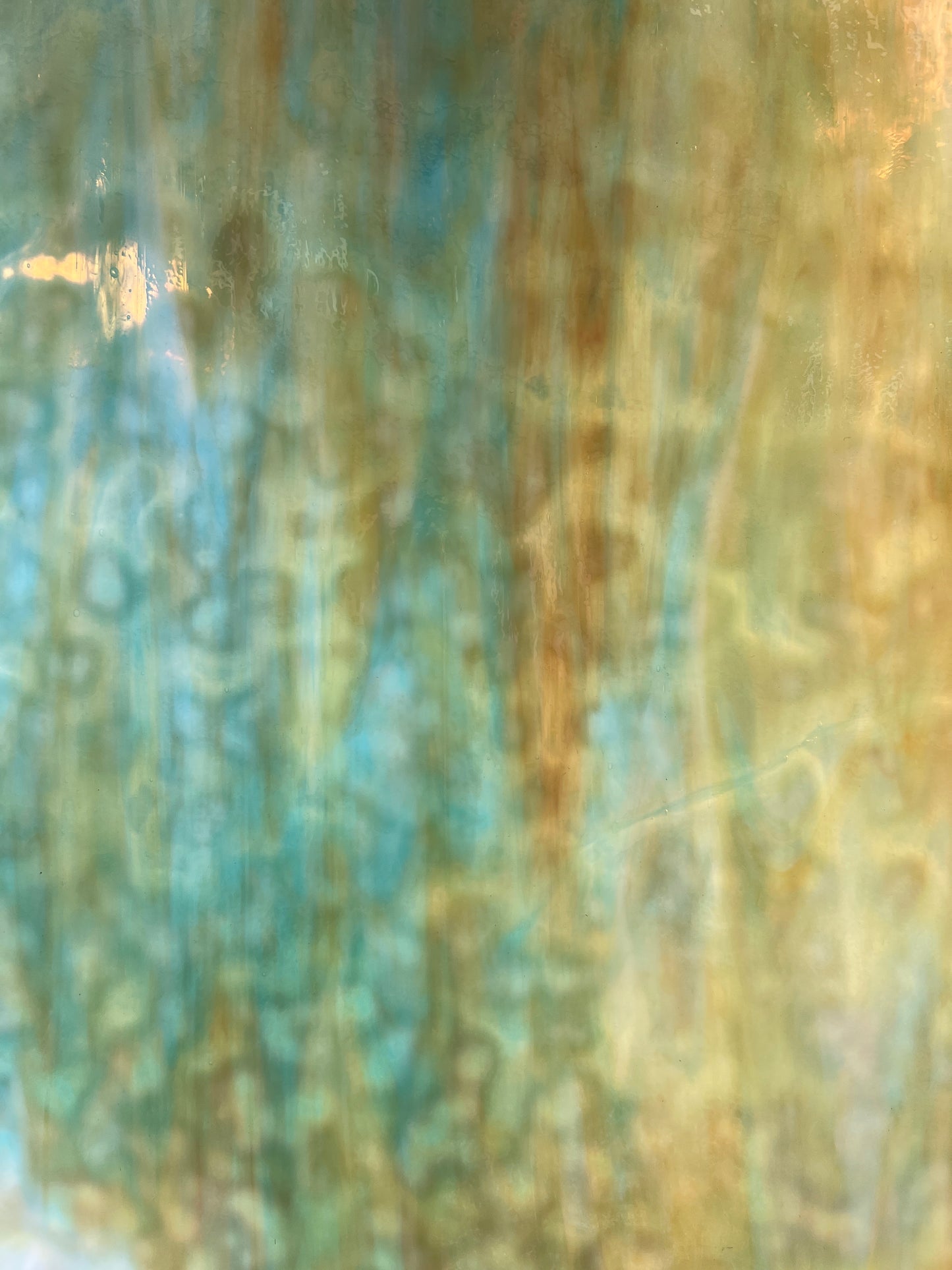 White Opal Turquoise Yellow Brown - Youghiogheny
