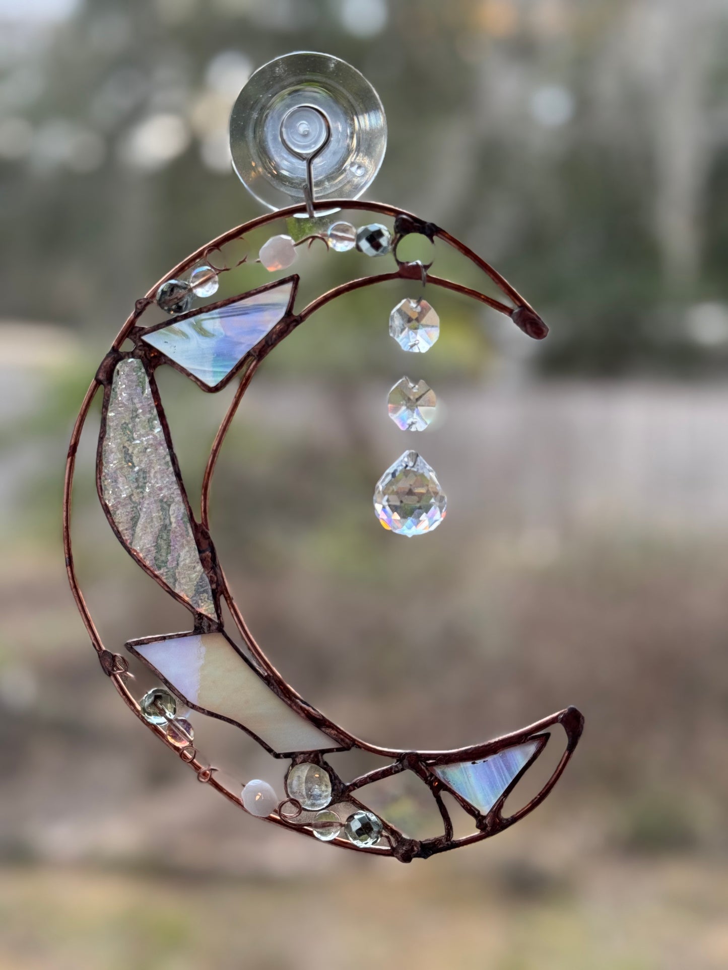 Luna Lunacy - Moon Sun Catchers - Stained Glass Art