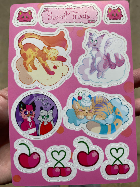 Sweet Treats Sticker Sheet 4 x 6