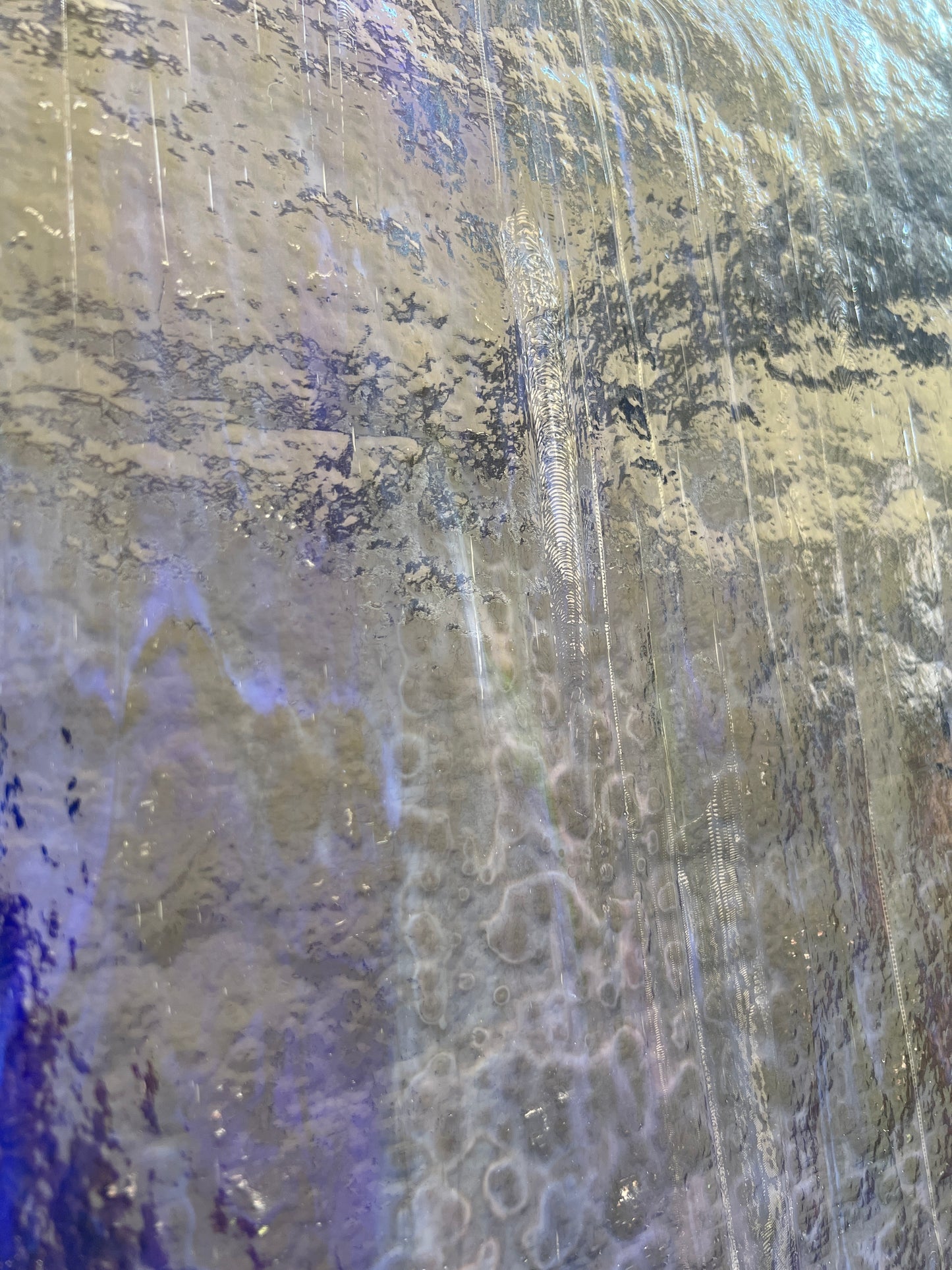 White Cobalt Blue Mottled Oceana - Youghiogheny