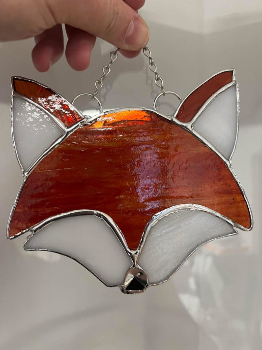 Stained Glass Fox Sun Catcher